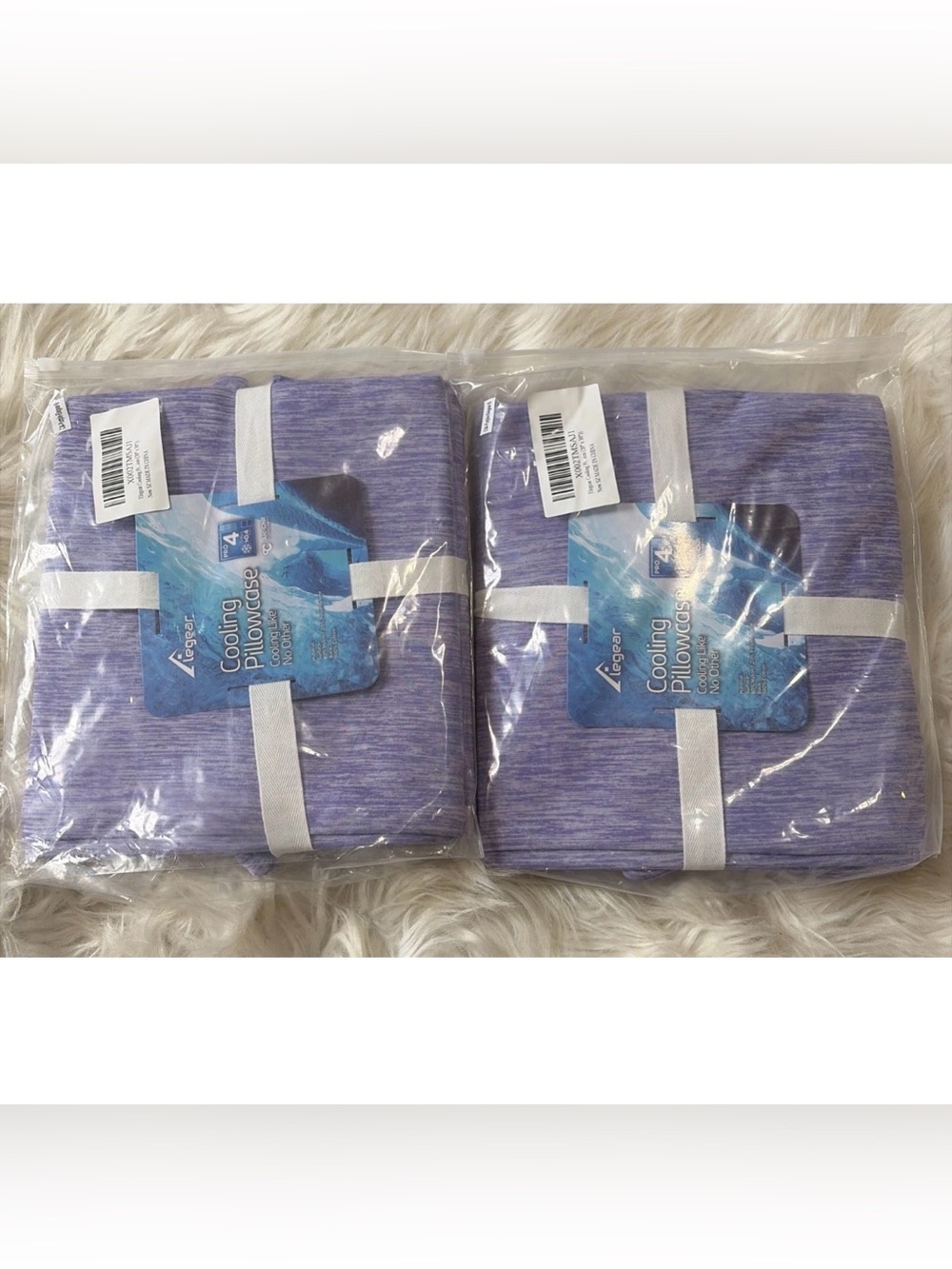 Two Packages Elegear Cooling Pillowcase Cooling Like No Other Purple